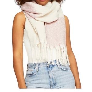 Gentle Fawn Pink & White Cozy Scarf NWT